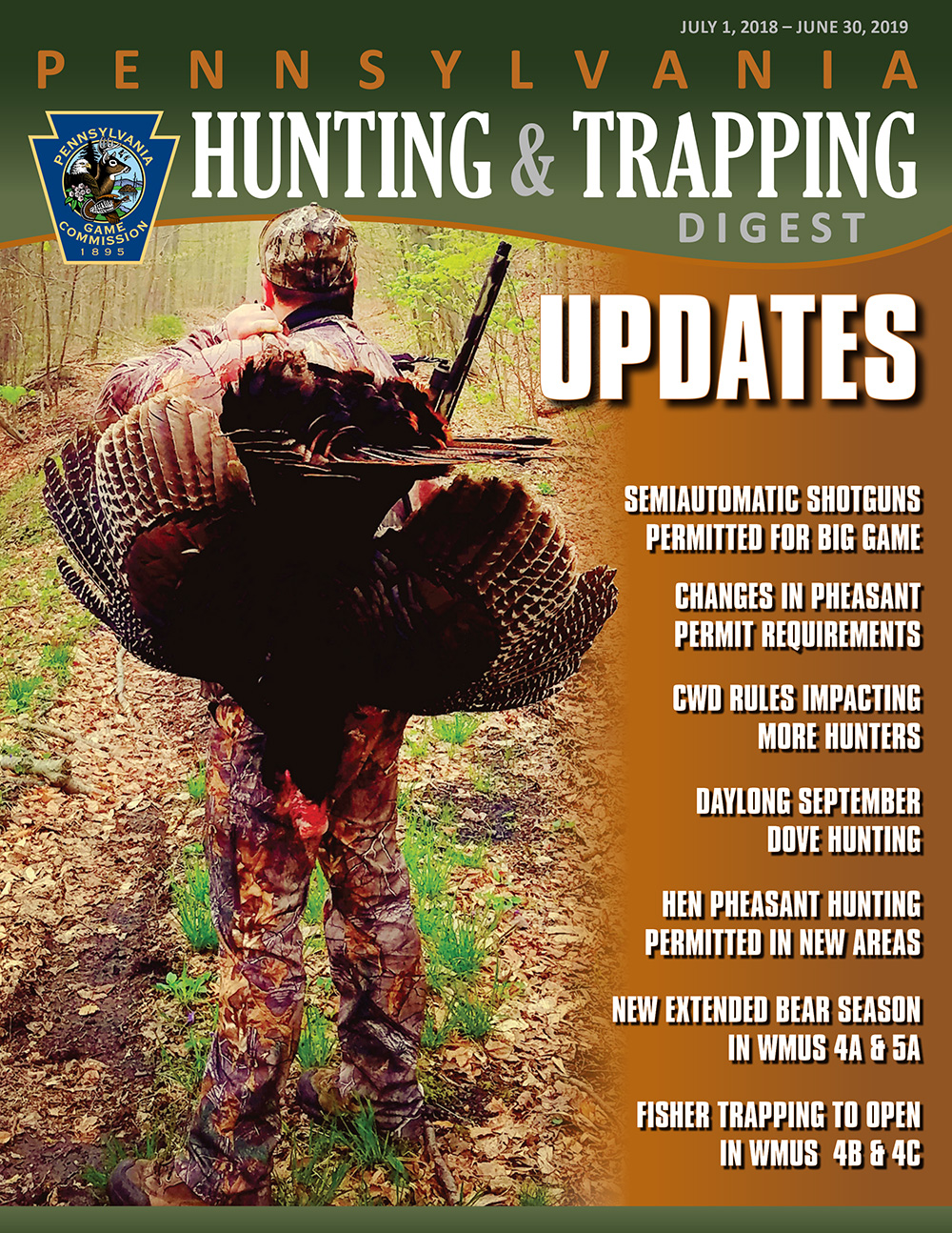 Pa Hunting License 2018 19 brownrap